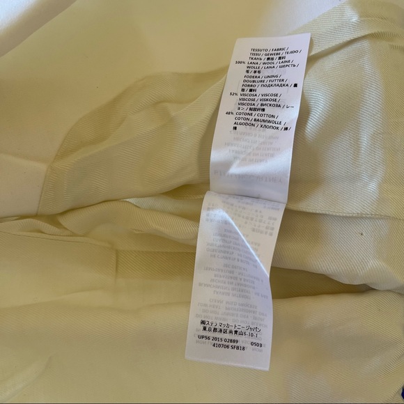 Stella McCartney Becka Single-Breasted Jacket Vest, Off White, Size 12 - Picture 7 of 16